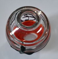 A Moser glass vase designed by Jiri Šuhájek, 1973