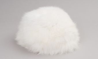 Frederick Fox white fox fur hat, London, 1970s