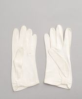 Two pairs of Christian Dior cream-coloured kid leather gloves