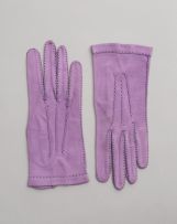 Two pairs of Christian Dior cream-coloured kid leather gloves