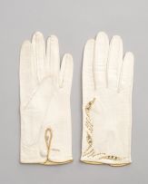 A pair of French kid leather evening gloves, Gant Chanut