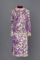Pucci drop-waisted silk jersey dress, 1970s