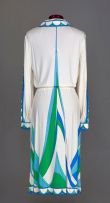 Pucci silk and rayon viscose shirt-waister dress, late 1970s