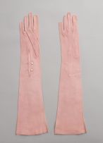 A pair of Fownes white kid leather opera gloves
