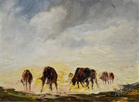 Wallace Hugh Hulley; Cattle Grazing