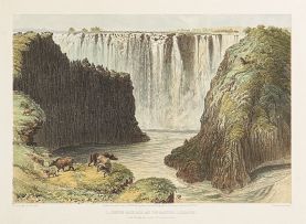 Thomas Baines; The Victoria Falls, Zambesi River, Sketched on the Spot