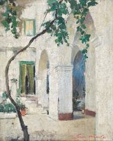 Terence McCaw; Courtyard, Positano, Italy