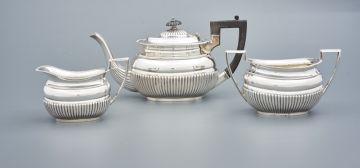 A Victorian silver tea set, Cooper Brothers, Sheffield, 1899