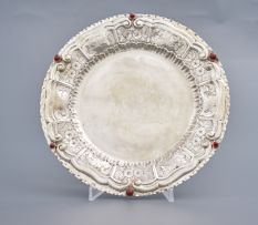 A Continental silver dish, early 20th century, .800 standard
