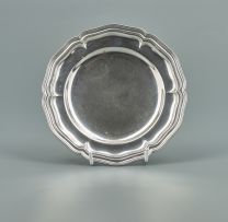 An Italian silver dish, pre 1933, .800 standard