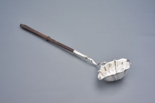 A George III silver toddy ladle, London, maker's and date marks worn