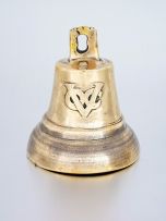 A Dutch brass VOC (Vereenigde Oostindische Compagnie) bell, 17th/18th century