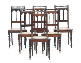 A set of six Cape Volkwyn chairs, late 19th/early 20th century