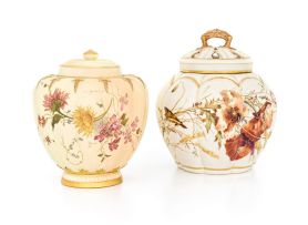 A Royal Worcester pomander and cover, date mark worn, Rd 112588