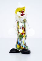 A Murano glass figure of a clown, mid 20th century