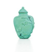 A Chinese turquoise snuff bottle, Qing Dynasty, late 19th/early 20th century