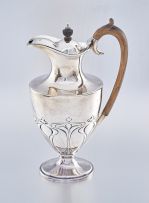 A late Victorian Art Nouveau silver coffee pot, James Deakin & Sons, Sheffield, 1900