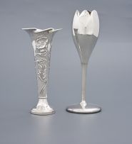 An Edward VII Art Nouveau silver specimen vase, Mappin & Webb, Sheffield, 1901