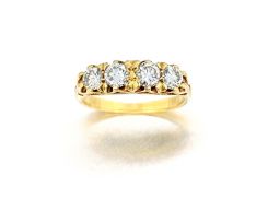 Four-stone diamond ring