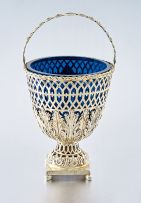 A George III silver-gilt sugar basket, possibly John Lambe, London, 1773