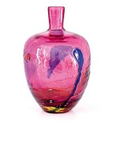 A Cenedese pink and blue sommerso glass vase, 1950s