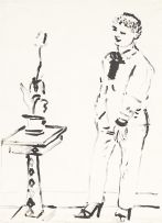 David Hockney; Celia Musing