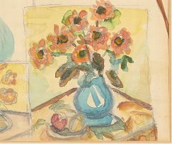 Maggie Laubser; Flower Studies