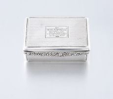 A George IV Scottish silver snuff box, Richard Haxton, Edinburgh, 1820