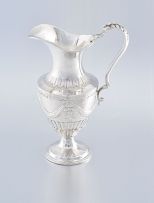 A George III silver cream jug, Abstinando King, London, 1802