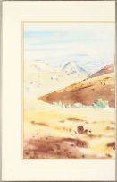 Ulrich Schwanecke; Undulating Namibian Landscape, Triptych