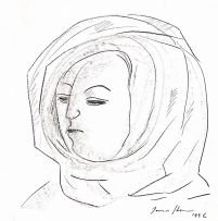 Irma Stern; Portrait of a Woman with a Headscarf