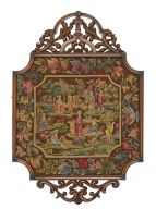 A William and Mary style carved walnut frame, 20th century