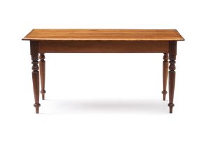 A Cape yellowwood and stinkwood dining table, 19th century