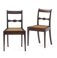 A pair of Cape stinkwood sidechairs, 19th century