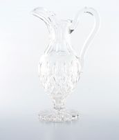 A Victorian cut-glass jug