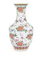 A Chinese famille-rose vase, Qing Dynasty, Tongzhi (1862-1874)
