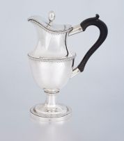 A Cape silver coffee pot, Johannes Casparus Lotter, late 18th century