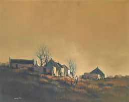 Mel Brigg; Labourers' Cottages at Dusk