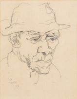 Gregoire Boonzaier; Old Man in a Hat