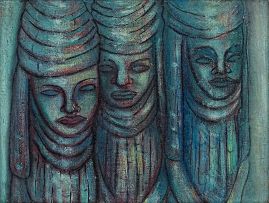Alexis Preller; Three Benin Figures