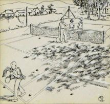 Florence Zerffi and Strat Caldecott; The Tennis Match