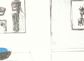 Sam Nhlengethwa; Study of Basquiat