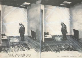 William Kentridge; William Kentridge: Goodman Gallery Exhibition Poster, Johannesburg October 1999