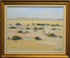 Walter Westbrook; Landscape with Dorper Flock