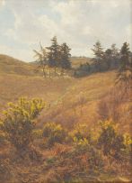 Frank Walton; English Landscape with Sheep