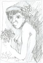 Pieter van der Westhuizen; Nude with Flowers