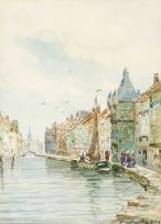 John Hamilton Glass; Dutch on the Canal Harbour