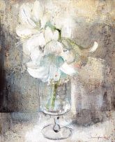 Irmin Henkel; St. Joseph Lilies in a Glass Vase