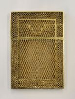 A gilt-metal filigree card case, possibly Indian, 19th century