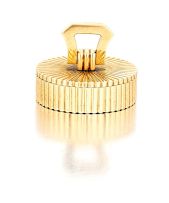 9ct gold pill box, Jacques Cartier, Cartier
